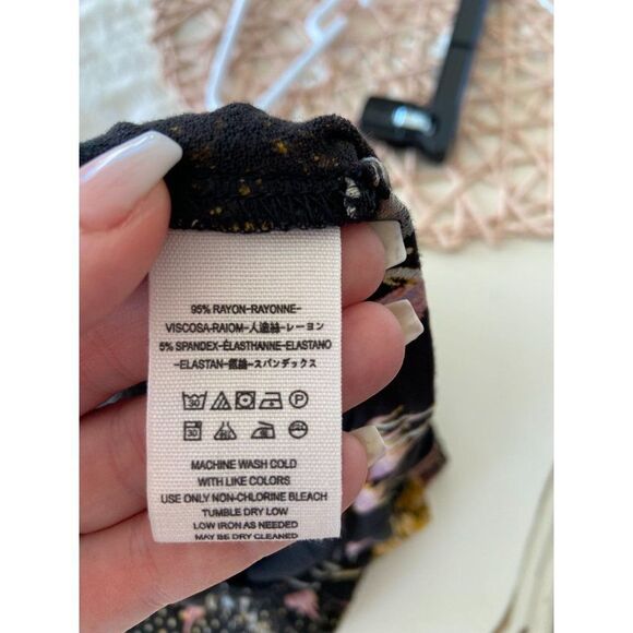 Free People Black and Orange Top (No size) - Picture 3 of 4